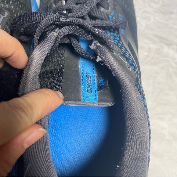 Brooks Ghost 14 Men’s 10.5 Medium D Regular Width Blue Black Preowned Shoes - Picture 4 of 12
